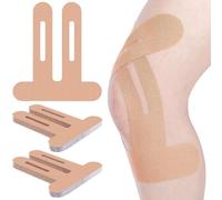 PreCut Nastro Kinesiologico 15 Pezzi Nastro Kinesiologico Sportivo Benda Elastica impermeabile Tape Kinesiologico Muscolare per i Muscoli per Il Ginocchio, Articolazioni (Colore della pelle)