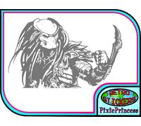 Predator Avp Vs Alieno O Adesivo Vinile Auto Poster Arte Murale Camera Finestra