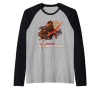 Predator: Badlands DEK with Sword And Logo Official Movie Maglia con Maniche Raglan