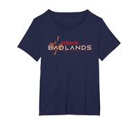 Predator: Badlands Official Movie Logo Maglietta, Donna Plus-Size, Navy, 5X