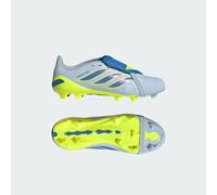PREDATOR LEAGUE Scarpe da calcio con linguetta ripiegata per terreni naturali compatti bambini e bambine Crystal Sky / Ray Blue / Team Solar Yellow 2 34