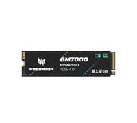 Predator M.2 SSD 512 GB GM7000 con DRAM Cache NVMe 1.4 2280 PCIe Gen4 × 4 Ultra High Speed (lettura massima: 7400MB/s, max scrittura: 6700MB/s) SSD interno 3D NAND TLC compatibile con PS5 Pro -