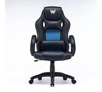 Predator Rift Essential Gaming Chair, Sedia da Gaming, Sedia ufficio, Cuscino Lombare, Testa rimovibile, Braccioli Regolabili, Movimento Schienale max 115 gradi, Telaio in acciaio, Tessuto Traspirante