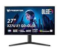 Predator X27U X1 Gaming Monitor 26,5 pollici (schermo 69 cm) WQHD, Quantum Dot OLED, 240 Hz, 0,03 ms(GTG), DP 1.4, 2 HDMI 2.1, regolabile in altezza, FreeSync Premium Pro