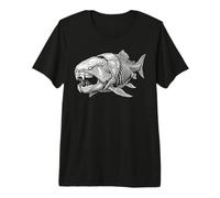 Predatore Marino preistorico della paleontologia fossile di Dunkleosteus Maglietta Premium