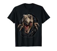 Predatore preistorico Dinosauro T-Rex, Artigli e fauci in 3D Maglietta