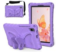 PREDCFVY Case for Samsung Galaxy Tab A11 8.7" SM-X133/X135(2025),Light Weight Eva Shockproof Protective Cover Full with Shoulder Strap Cute Butterfly Kids(Mor)