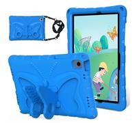 PREDCFVY Case for Samsung Galaxy Tab A11+/A11 Plus 11" SM-X230/235/236(2025),Light Weight Eva Shockproof Protective Cover Full with Shoulder Strap Cute Butterfly Kids(Mavi)
