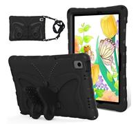 PREDCFVY Case for Samsung Galaxy Tab A11+/A11 Plus 11" SM-X230/235/236(2025),Light Weight Eva Shockproof Protective Cover Full with Shoulder Strap Cute Butterfly Kids(Siyah)