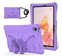 PREDCFVY Case for Samsung Galaxy Tab A11+/A11 Plus 11" SM-X230/235/236(2025),Light Weight Eva Shockproof Protective Cover Full with Shoulder Strap Cute Butterfly Kids(Mor)