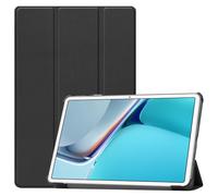PREDCFVY Compatibile con Huawei Mediapad 11 Pollici 2021 Custodia Tri-Fold Smart Tablet, Protettiva Leggera Guscio Posteriore Rigido for PC Sottile Angoli di Visione Multipli, Auto Wake Sleep(Siyah)