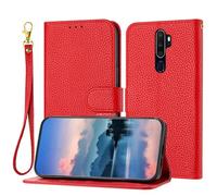 PREDCFVY Custodia a portafoglio per Oppo A5 2020/Oppo A9 A11/Oppo A11X, per donne e uomini, custodia a portafoglio in pelle con porta carte, guscio interno in TPU antiurto per telefono e cavalletto