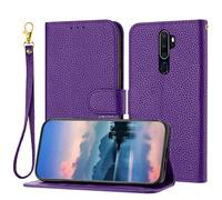 PREDCFVY Custodia a portafoglio per Oppo A5 2020/Oppo A9 A11/Oppo A11X, per donne e uomini, custodia a portafoglio in pelle con porta carte, guscio interno in TPU antiurto per telefono e cavalletto