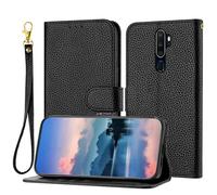 PREDCFVY Custodia a portafoglio per Oppo A5 2020/Oppo A9 A11/Oppo A11X, per donne e uomini, custodia a portafoglio in pelle con porta carte, guscio interno in TPU antiurto per telefono e cavalletto