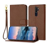 PREDCFVY Custodia a portafoglio per Oppo A5 2020/Oppo A9 A11/Oppo A11X, per donne e uomini, custodia a portafoglio in pelle con porta carte, guscio interno in TPU antiurto per telefono e cavalletto