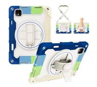 PREDCFVY Custodia Antiurto for Honor Pad GT PRO 12.3" / MagicPad 2 for Tablet for Bambini in TPU Cavalletto Robusta Custodia Protettiva con Cinghia da Polso Cinghia Trasporto(Mavi)