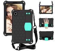 PREDCFVY Custodia Compatibile con Blackview Tab 60 8.7 Pollici (2023) Tablet Bambini, Durevole Leggero Eva Antiurto Maniglia Protettiva Supporto Cover a Nido d'Ape Dissipazione del Calore(Black+Aqua)