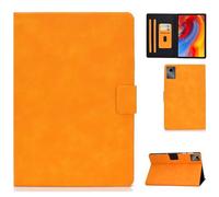PREDCFVY Custodia in Pelle Compatibile con Lenovo Tab M11 TB330FU/Lenovo Xiaoxin Pad 2024 TB331FC for Tablet Folio CoverSmart Cover [Auto Sleep/Wake] Protettiva(Orange)