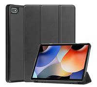 PREDCFVY Custodia per Blackview Oscal Pad 10 .1 Pollici Tri-Fold Smart Tablet, Hard PC Back Shell Slim Multi-angoli di visualizzazione Stand Folio Cover con Auto Wake Sleep(nero)