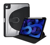PREDCFVY Custodia per iPad Pro 11 2020, supporto girevole a 360°, cover posteriore rigida in policarbonato sottile, funzione sleep/wake automatica (nero)