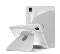 PREDCFVY Custodia per OPPO Realme Pad Mini 8.7, supporto girevole a 360°, cover posteriore rigida in policarbonato sottile, funzione sleep/wake automatica (grigio)