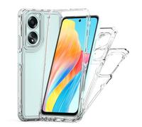 PREDCFVY for Oppo A58 4G Custodia Crystal Clear, Protettiva Antiurto for Telefono, Cover Trasparente AntiGraffio Sottile for