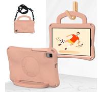 PREDCFVY for Samsung Galaxy Tab A11 8.7" SM-X133/X135(2025) Tablet Case Lightweight Shockproof Kids Friendly Cover with Handle Stand for Protective(Pembe)