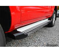 Predellini per Nissan Navara D40 Cabina Doppia 05 - 16 Alluminio Lato Piede