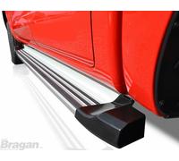Predellini per Volkswagen Amarok 2010-2016 Alluminio Lucido Minigonne Laterali