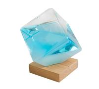 Predittore meteorologico di, tempesta cubo grande, Elegante barometro a liquidi, pratico barometro meteorologico per matrimoni, soggiorno, scrivania