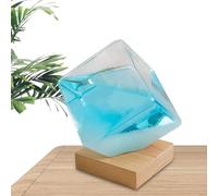 Predittore meteorologico Storm Glass - Predittore meteorologico cubo grande | Barometro variabile, elegante per Natale, matrimonio, soggiorno