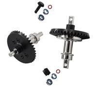 predolo 1/10 RC Car Differenziale Ingranaggio Parte di Riparazione Parte di Modifica Professionale ASSE in Acciaio Ingranaggi Anello Pignone per 4WD, Set Anteriore Posteriore