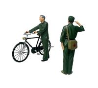 predolo 1/64 Figure di Uomini Che salutano in Miniatura Figura di Persone Modello per Diorama Scena in Miniatura Layout della Stazione ferroviaria Decorazione