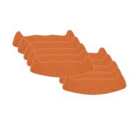 predolo 10 pezzi di fascia antisudore per elmetto, sottocasco comodo e leggero, accessorio per elmetto sportivo e edile, Orangina