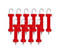 predolo 10 Pezzi isolatori per Maniglie di cancelli di recinzioni elettriche, Maniglie di cancelli a Molla Isolate, Pezzi di Ricambio per di Porte di