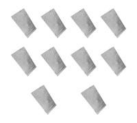 predolo 10 pezzi Tappetino fonoassorbente per auto, tappetino isolante autoadesivo ad alte prestazioni in butile per tetti di macchinari di precisione, Argento