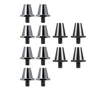 predolo 12x Chiodi per Scarpe Da Calcio, Chiodi Da Pista, Vite Stabile per Terreni Compatti, Chiodi Da Rugby, Chiodi di Ricambio, Tacchetti Da Calcio per, 13mm15mm, Nero con chiave inglese