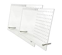 predolo 2 espositori per gioielli in acrilico, organizer per bracciali e orecchini, espositore per orecchini pendenti, portagioie per la casa