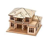predolo 3D in Legno di Case, Ville Moderne, Collezione di Artigianato da scrivania, Edificio, architettura, Scena, Diorama, Modello Creativo in Legno, 2 Livelli