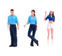 predolo 3X 1/64 Figurina Stazione di Servizio Accessori per Diorama Fai da Te Micro Paesaggi Realistici Collezioni Oggetti di Scena Cinematografici Moda, Blu