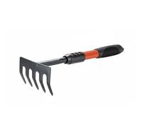 predolo 4 Pezzi Attrezzi da Giardino Manico Lungo Durevole Piccoli Attrezzi da Orto Universale Utensili Manuali per Hobbisti, Piante in Vaso, Lungo+Spesso+5-Denti