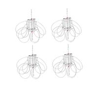 predolo 4 Pezzi Trappola per granchi multispecie Trappola per crostacei per crostacei Dispositivo di Cattura per molluschi Portatile Professionale 7x4,5 cm