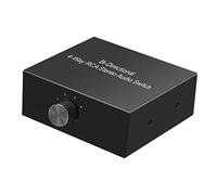 predolo 4 Porte bidirezionali Switcher Box Audio Splitter RCA Stereo Switch Selector Distributore, Interruttore a 4 canali