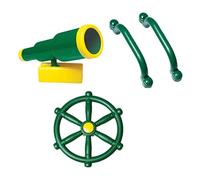 predolo 4X Volante in plastica per Bambini con telescopio e Manubrio di Sicurezza Set di Attrezzature per Parco per all' Attivi per
