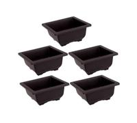 predolo 5 Vasi da Fiori Semplici con Fori di Drenaggio, Contenitori per Fiori per Cortile, Interno, Esterno, Patio, Giardino, Decorazione, Superficiale Superficiale
