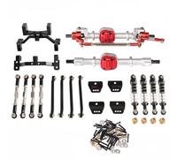 predolo 6 Pezzi Kit Tiranti e Ponti per Auto RC 1/12 Superficie Anodizzata in Lega di Alluminio, Silver, Black Kit