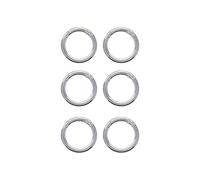 predolo 6x Moschettone a Molla con Anello a O, Clip a Scatto Da 1,26", Accessorio Fai Da Te, Moschettone a Spinta per Borsa, Artigianato, Tracolla per Bo, Argento