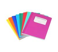 predolo 8 pezzi B5 quaderno copertina rigida estetica righe classico blocco note carta spessa per scrivere diario di viaggio lavoro donne ragazze, Tinta Unita