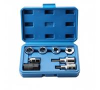 predolo 9 Pezzi Kit Bussole Montante Sospensione Antiruggine Estrattore Dado Sospensione Impugnatura Antiscivolo Attrezzo Auto per Meccanici, Garage