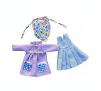 predolo Abito per Bambola BJD Vestito Abbigliamento Set Outfit Accessori Stile alla Moda per personalità Unica Tessuto Morbido E Compatibile con Corpi Snodati, Viola, Set Cappotto